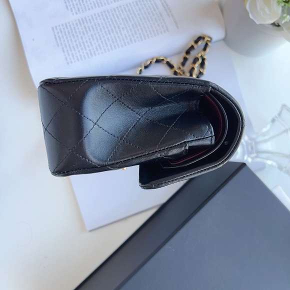 Chanel Lambskin Classic Small Double Flap Bag Black - Picture 5 of 13